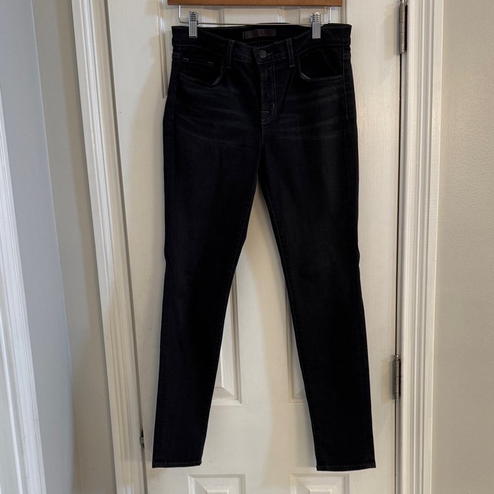 J Brand Faded Black "Dare" Skinny Jeans